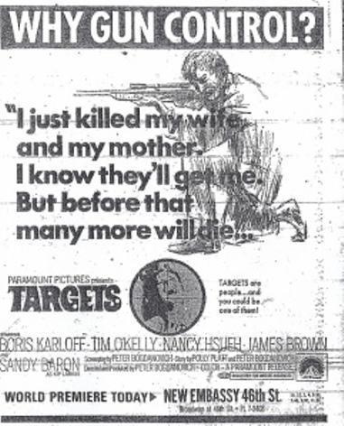 殺人者はライフルを持っている』（1968）ボグダノヴィッチ監督のデビュー作。連続射殺魔がモデル。: 良い映画をほめる会